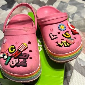 Pink Crocs